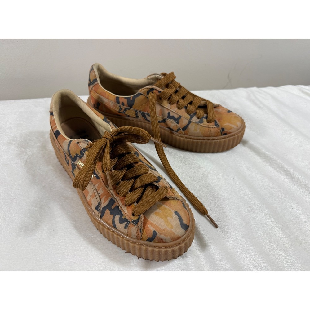 Puma Fenty Rihanna Creeper Camo Platform Sneakers Women's 8.5 EU39 Streetwear